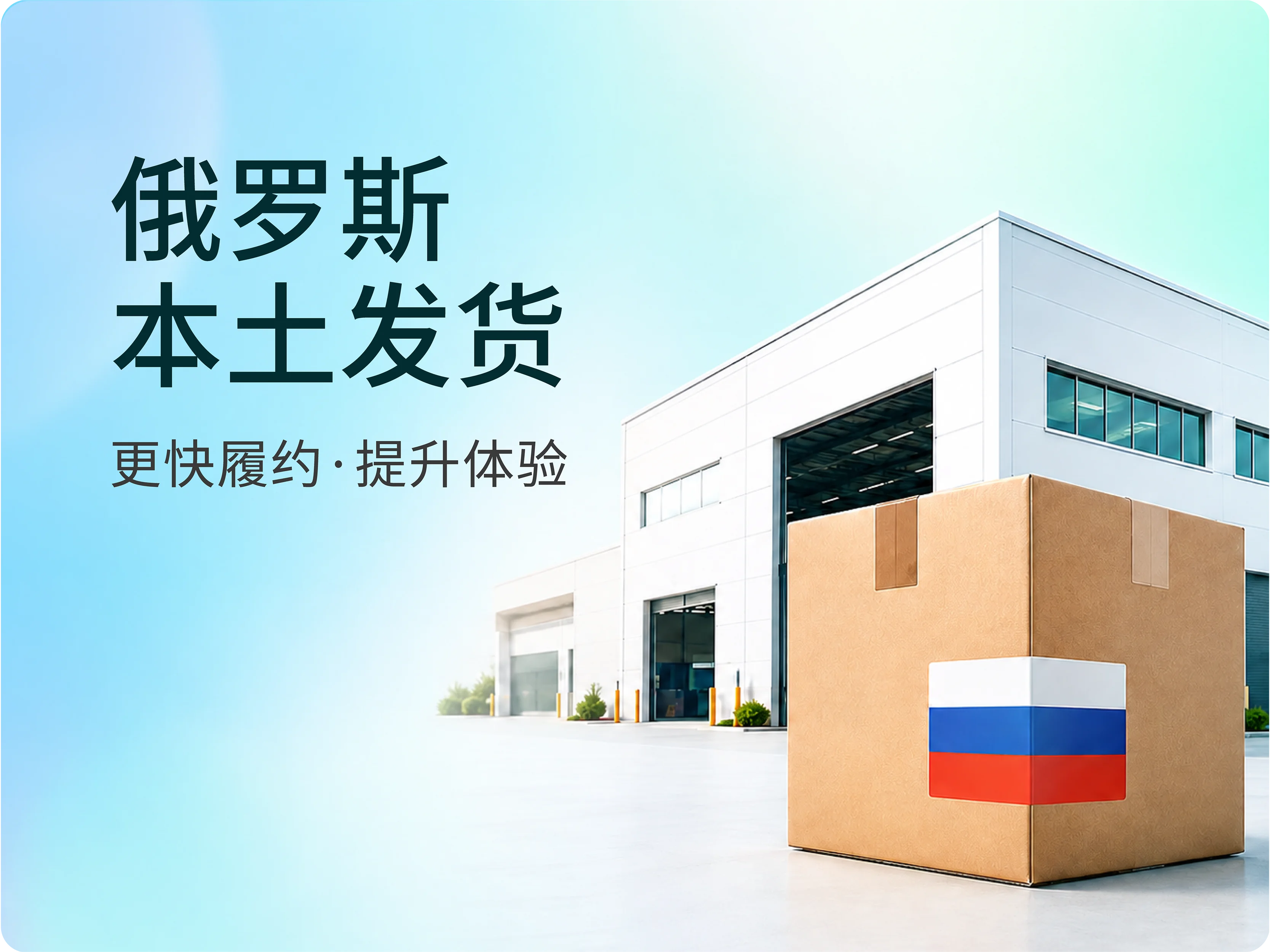 俄罗斯本土发货，更快履约、提升体验